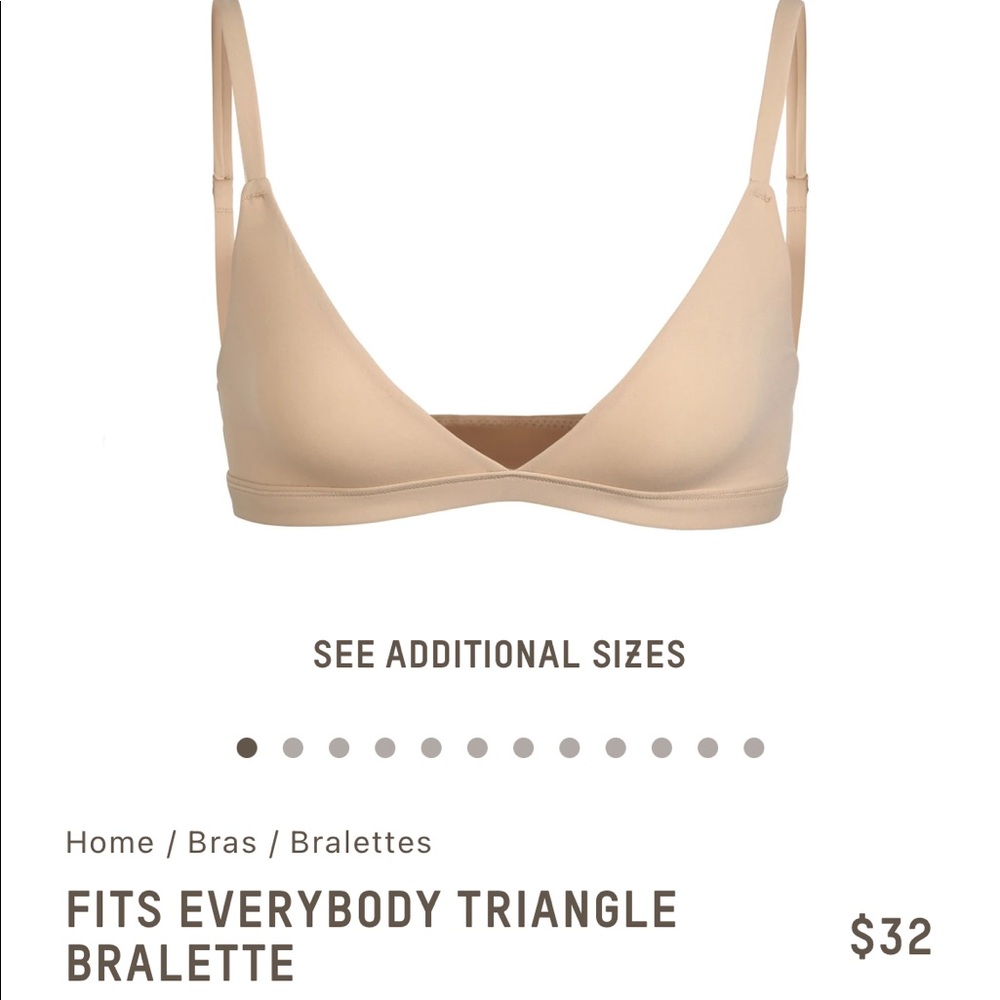 SKIMS fits everybody triangle bralette NWT